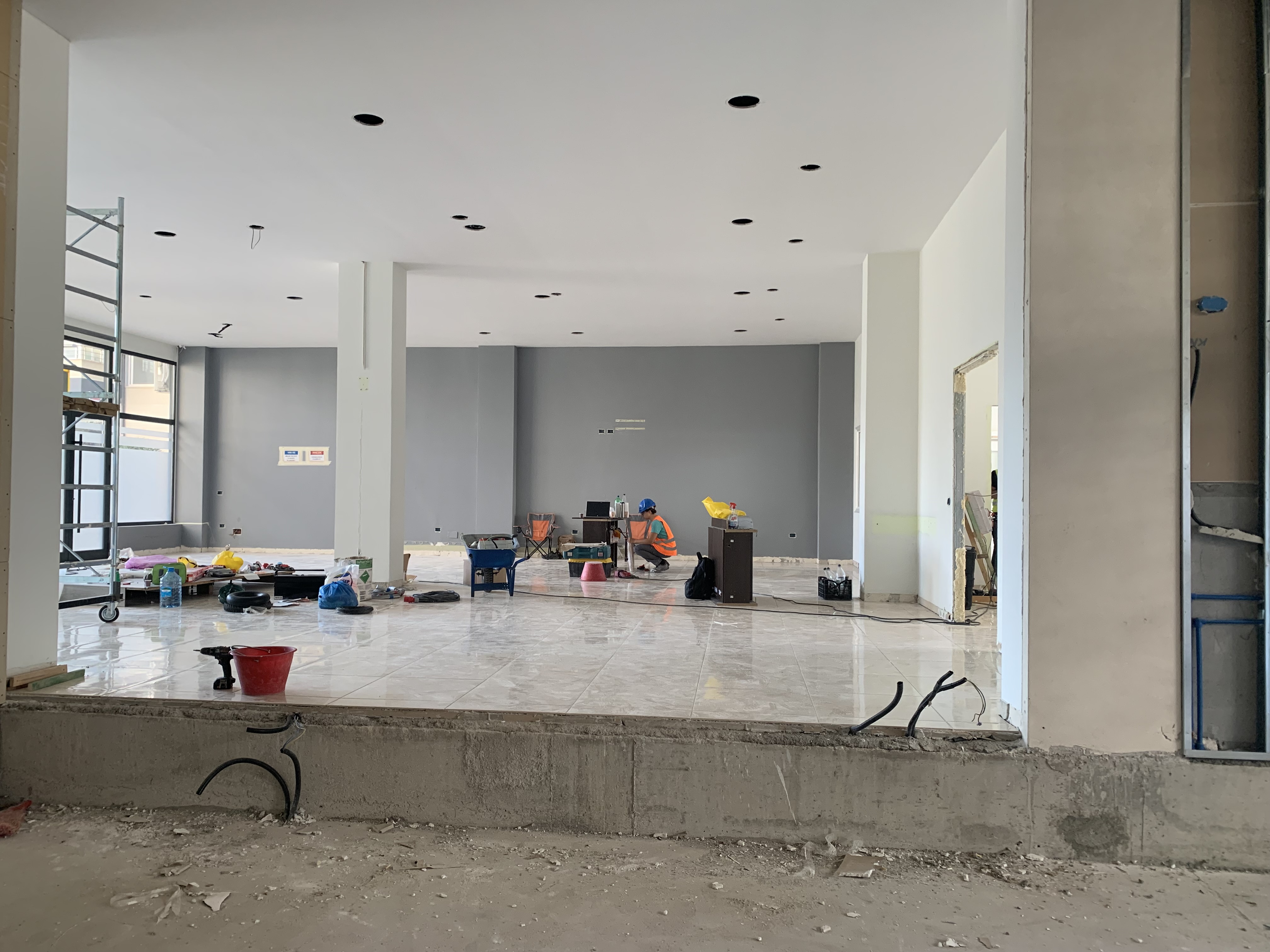 Empty lot before construction
